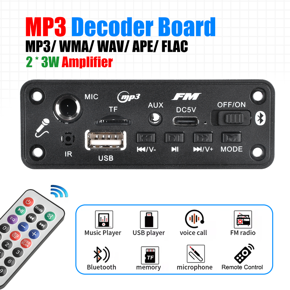 Audio Music Converter - MP3 Bluetooth Amplifier Decoder Board 2