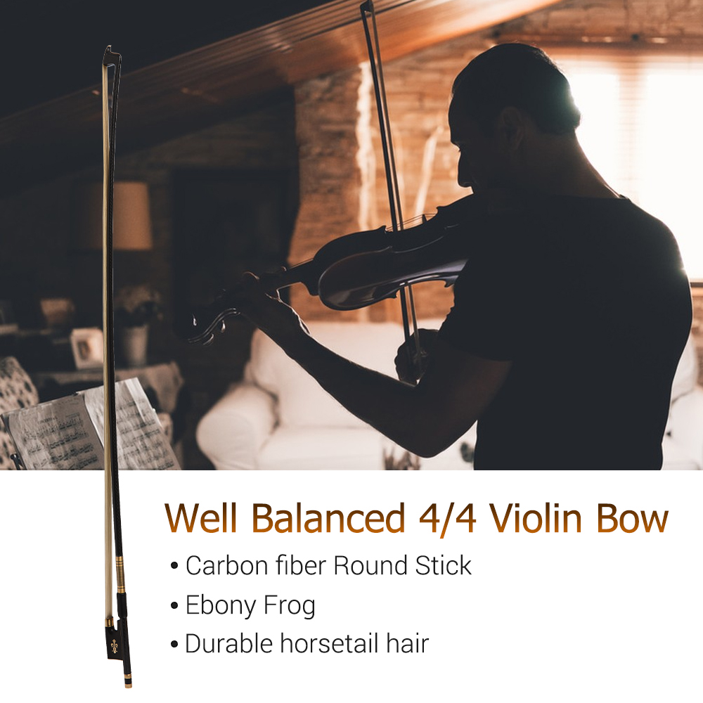 4/4 Violin Fiddle Bow Carbon   - Violin Rosin Bow incelemesi ve fiyatı