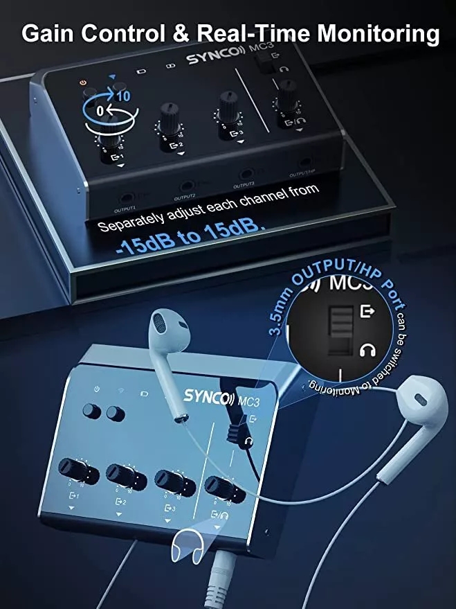 Synco MC3 Lite Audio Mixer 4 C - Audio Music Videos incelemesi ve fiyatı