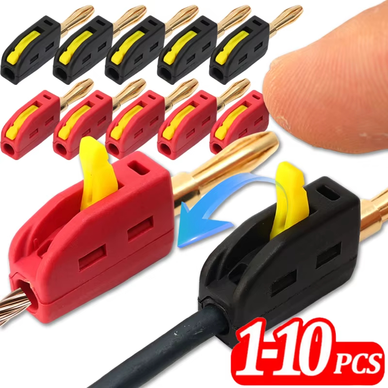 1-10Pcs Banana Plug High Curre - Audio Music Test incelemesi ve fiyatı