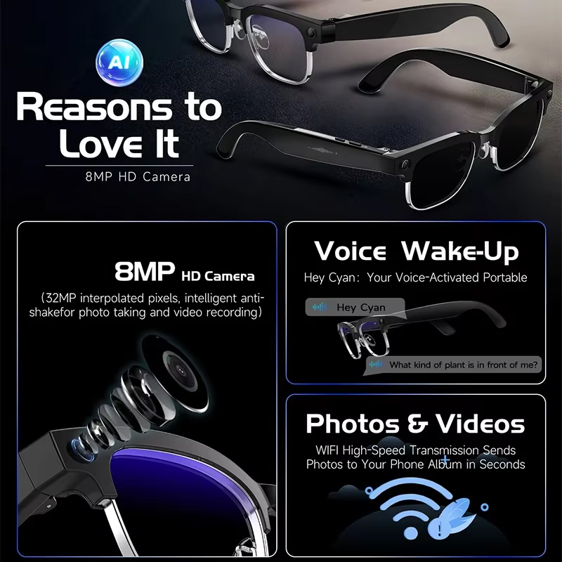 Smart Camera Glasses Photo and - Audio Music Videos incelemesi ve fiyatı