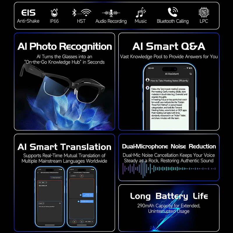 Smart Camera Glasses Photo and - Audio Music Videos incelemesi ve fiyatı
