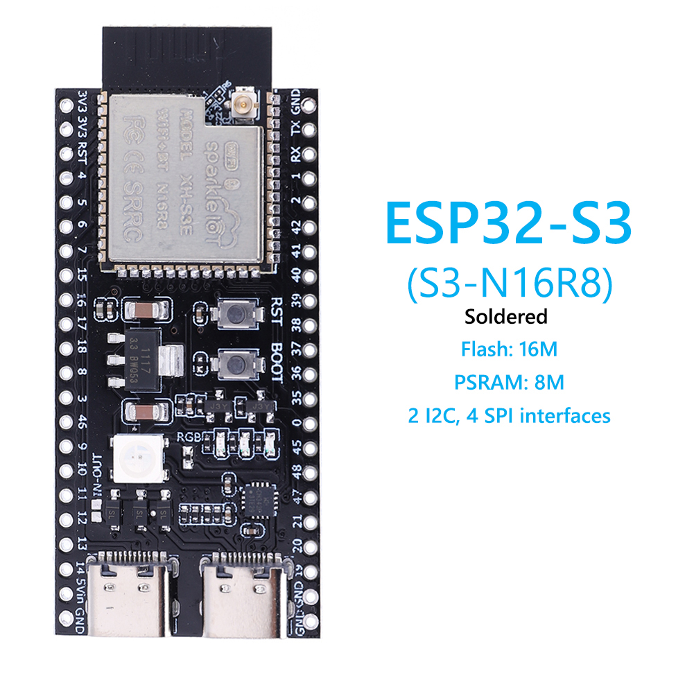 ESP32 S3 N16R8 N8R2 Dual Type- - Audio Music Converter incelemesi ve fiyatı