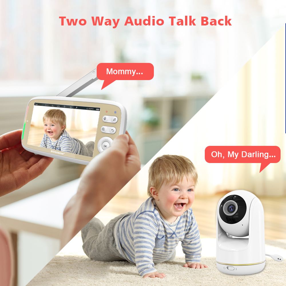 VB803 Baby Monitor 5 Inch 720P - Audio Music Videos incelemesi ve fiyatı