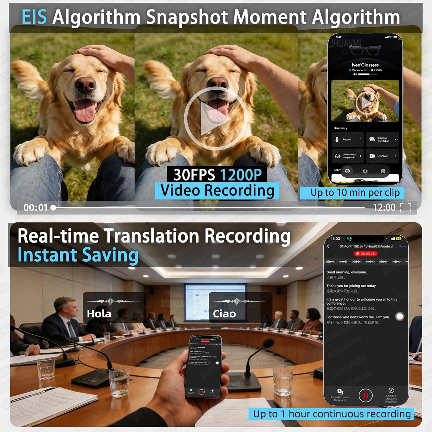New Smart AI Glasses with 800W - Audio Music Videos incelemesi ve fiyatı