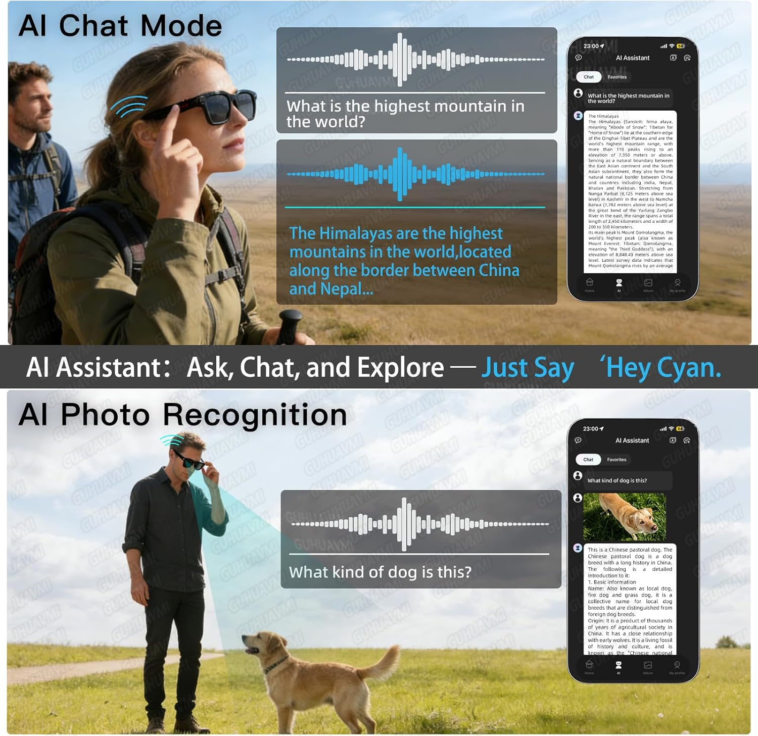 New Smart AI Glasses with 800W - Audio Music Videos incelemesi ve fiyatı