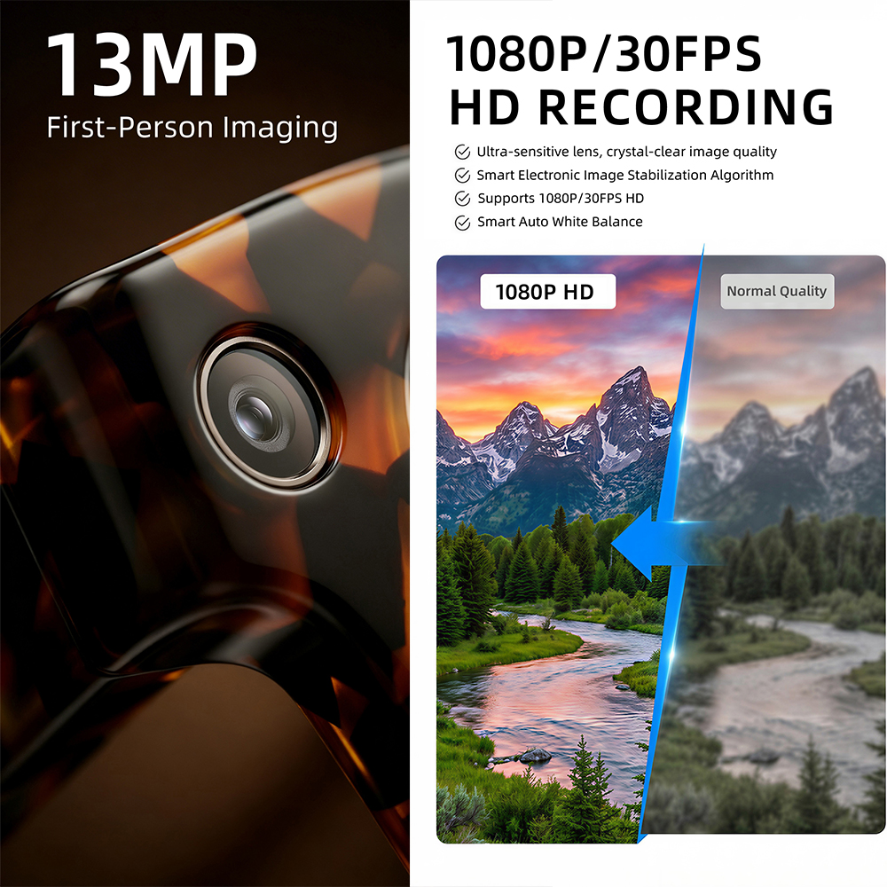G600 Pro AI Smart Glasses 13MP - Audio Music Videos incelemesi ve fiyatı
