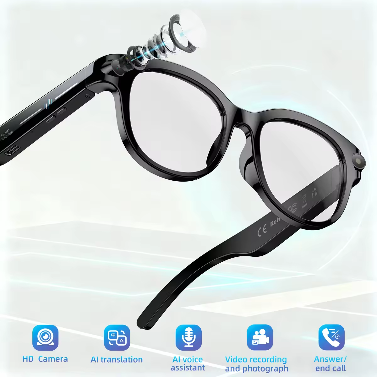 2026 New AI Smart Glasses with - Audio Music Videos incelemesi ve fiyatı